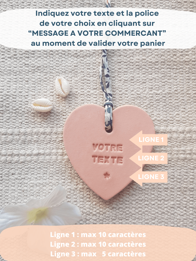 MÉDAILLON COEUR - personnalisable