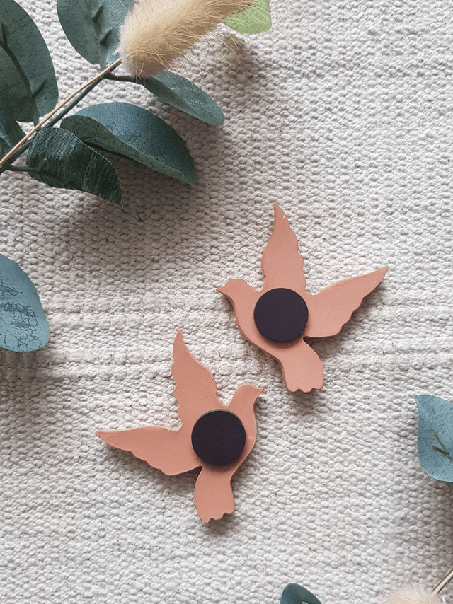 LOT DE 2 MAGNETS - OISEAUX