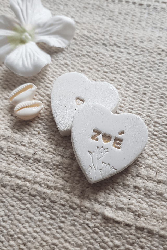LOT DE 4 MAGNETS - COEURS