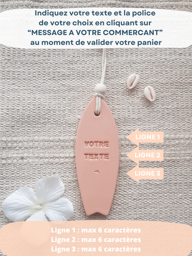 MÉDAILLON SURF - personnalisable