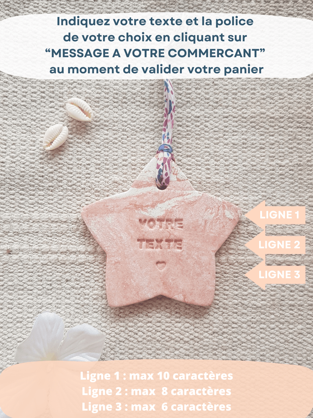 MÉDAILLON ÉTOILE - personnalisable